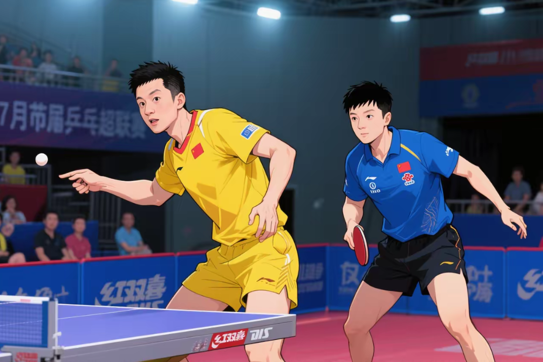 包含中国乒乓球队绝杀韩国乒乓球队，许昕关键制胜的词条